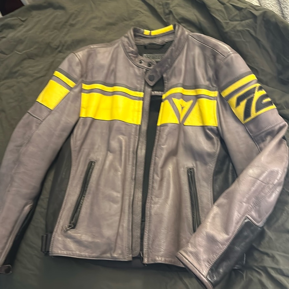 Dianese 72 jacket gray and safety yellow sz 50 euro